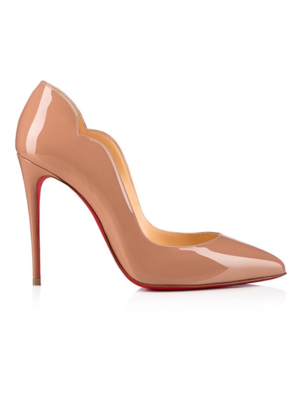New Christian Louboutin Hot Chick 100 mm Pumps Patent leather Blush $895 38